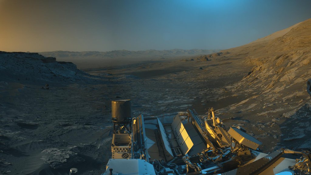 Марсоход Curiosity прислал открытку с изображением Марса Марсоход Curiosity прислал открытку с изображением Марса